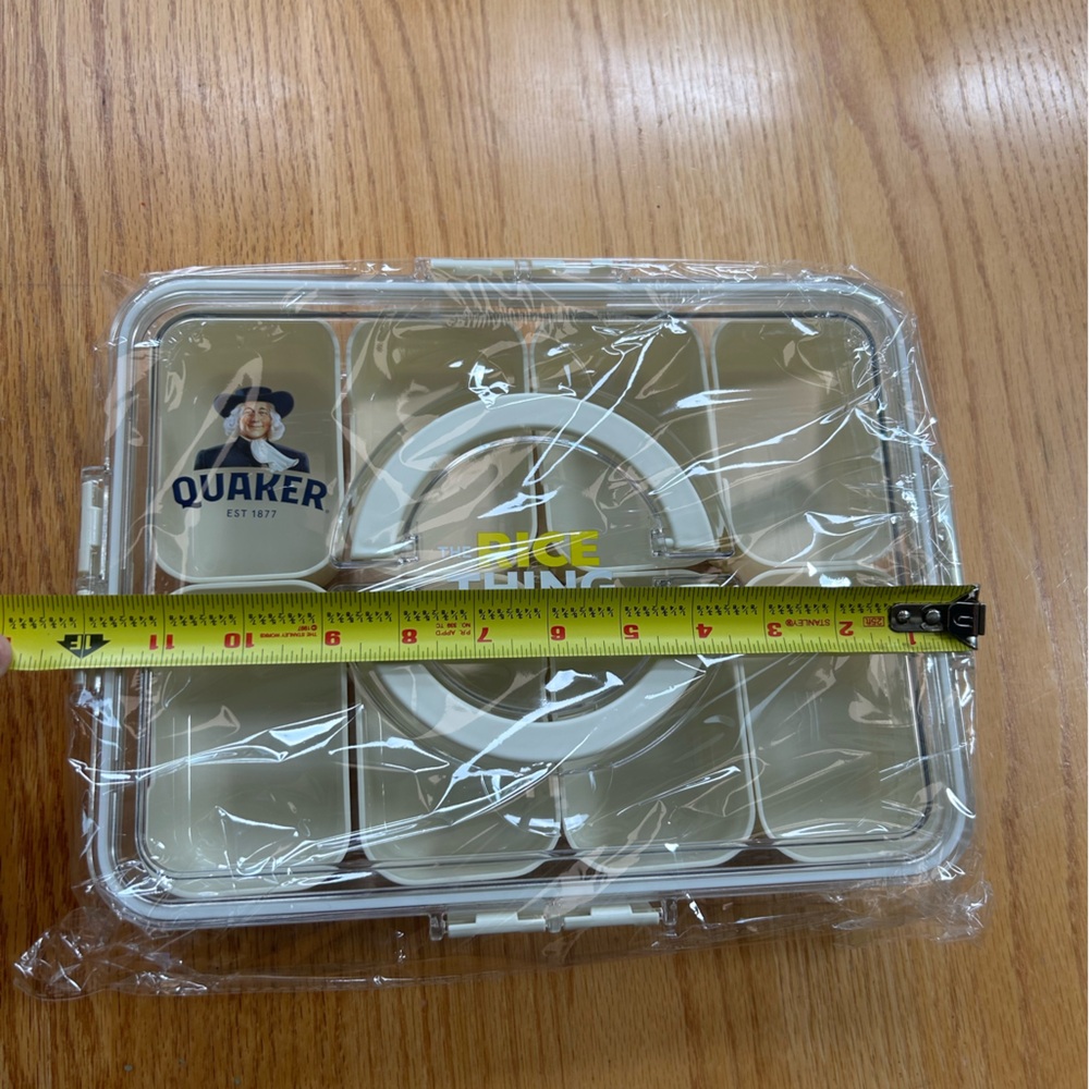 Snackle Box Container Divided Serving Tray Snack Box with Quaker Branding - NEW - Picture 7 of 7
